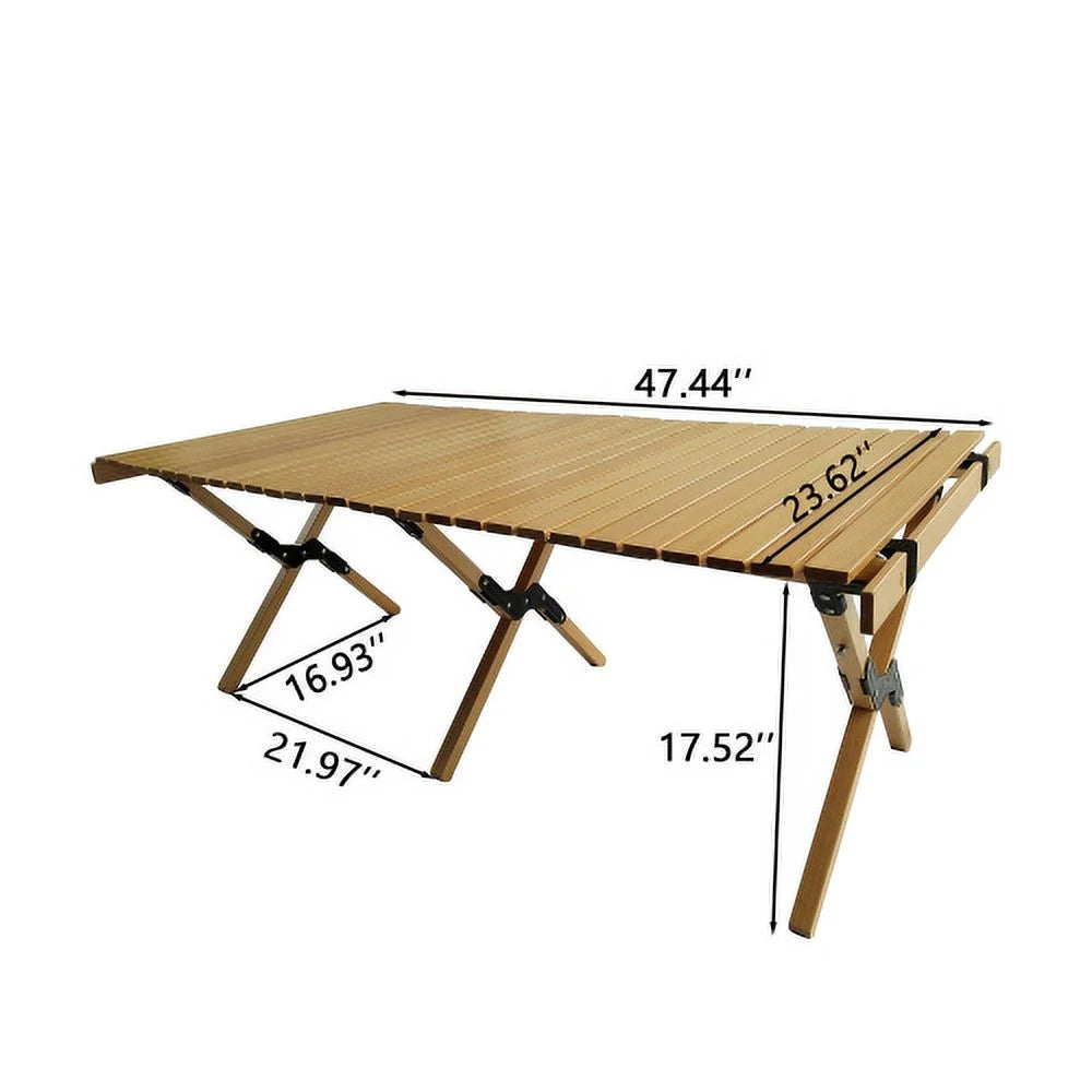 Foldable Portable Dining Set with 1 Table & 4 Chairs Z3572