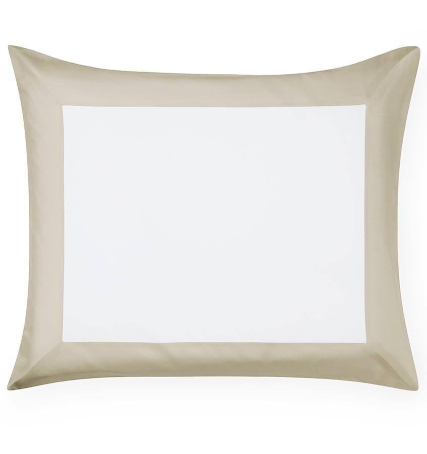 White / Oat Continental Sham 26x26 C9832