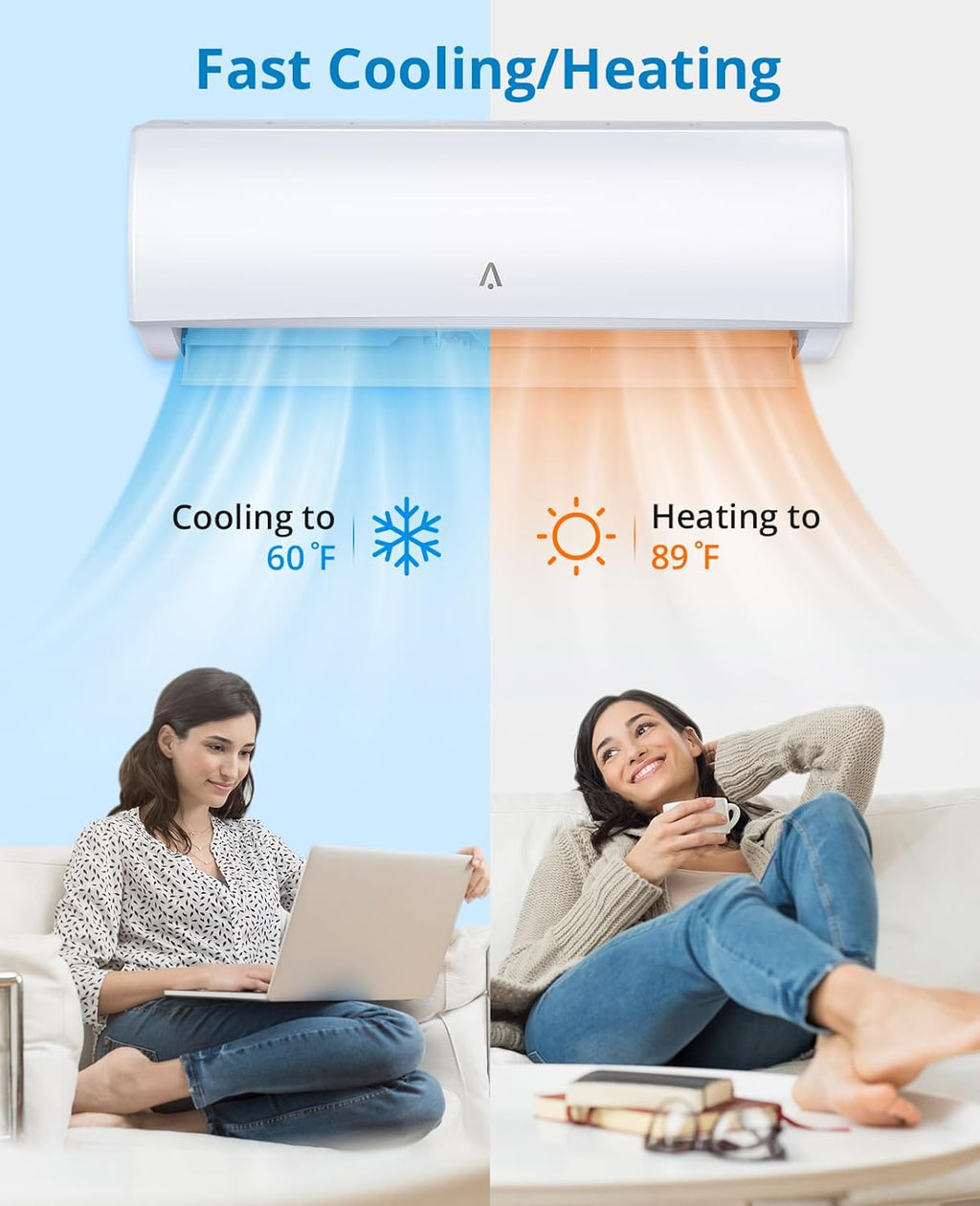 18,000 BTU Split Air Conditioner and Heating System O66666
