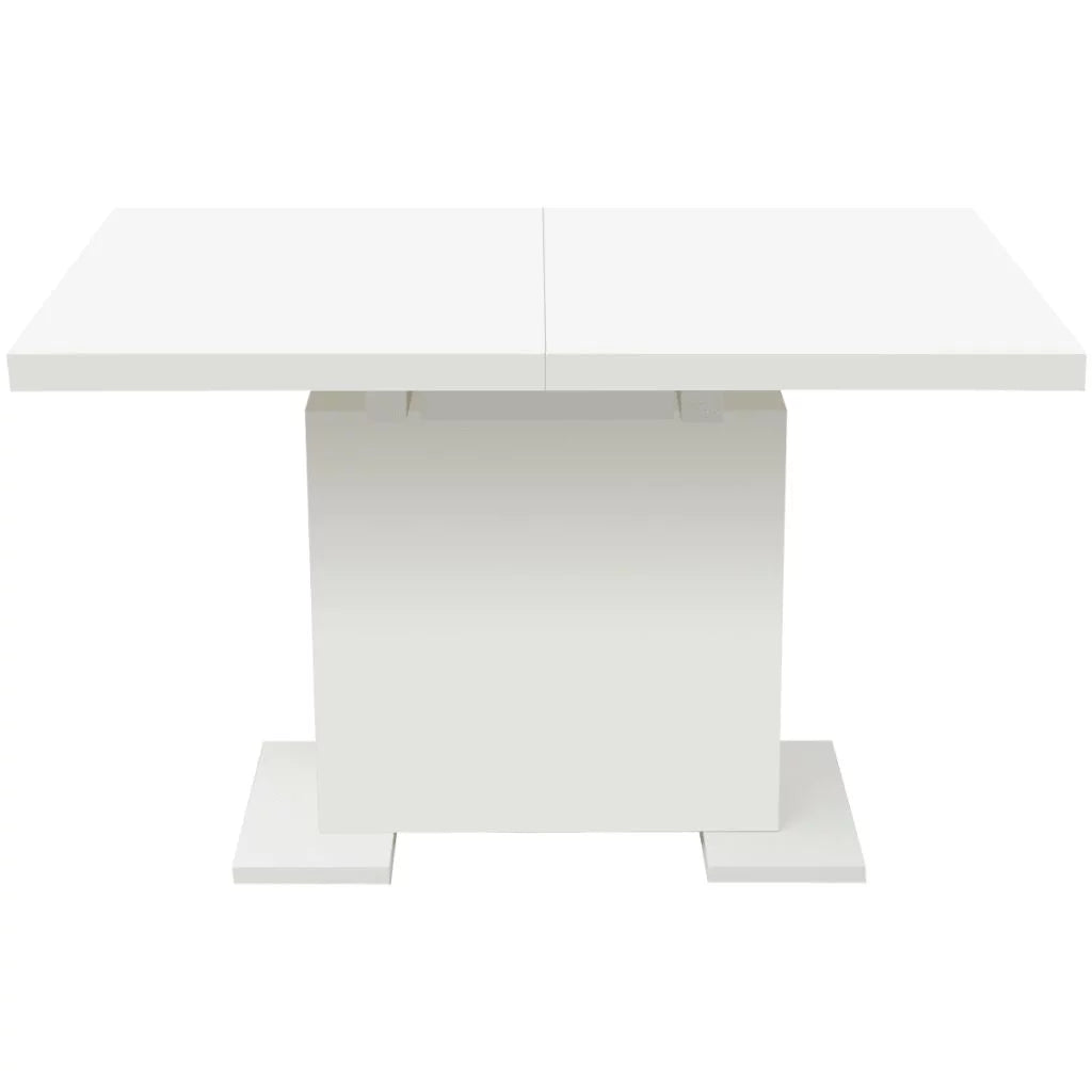 Extendable Dining Table High Gloss White A2522