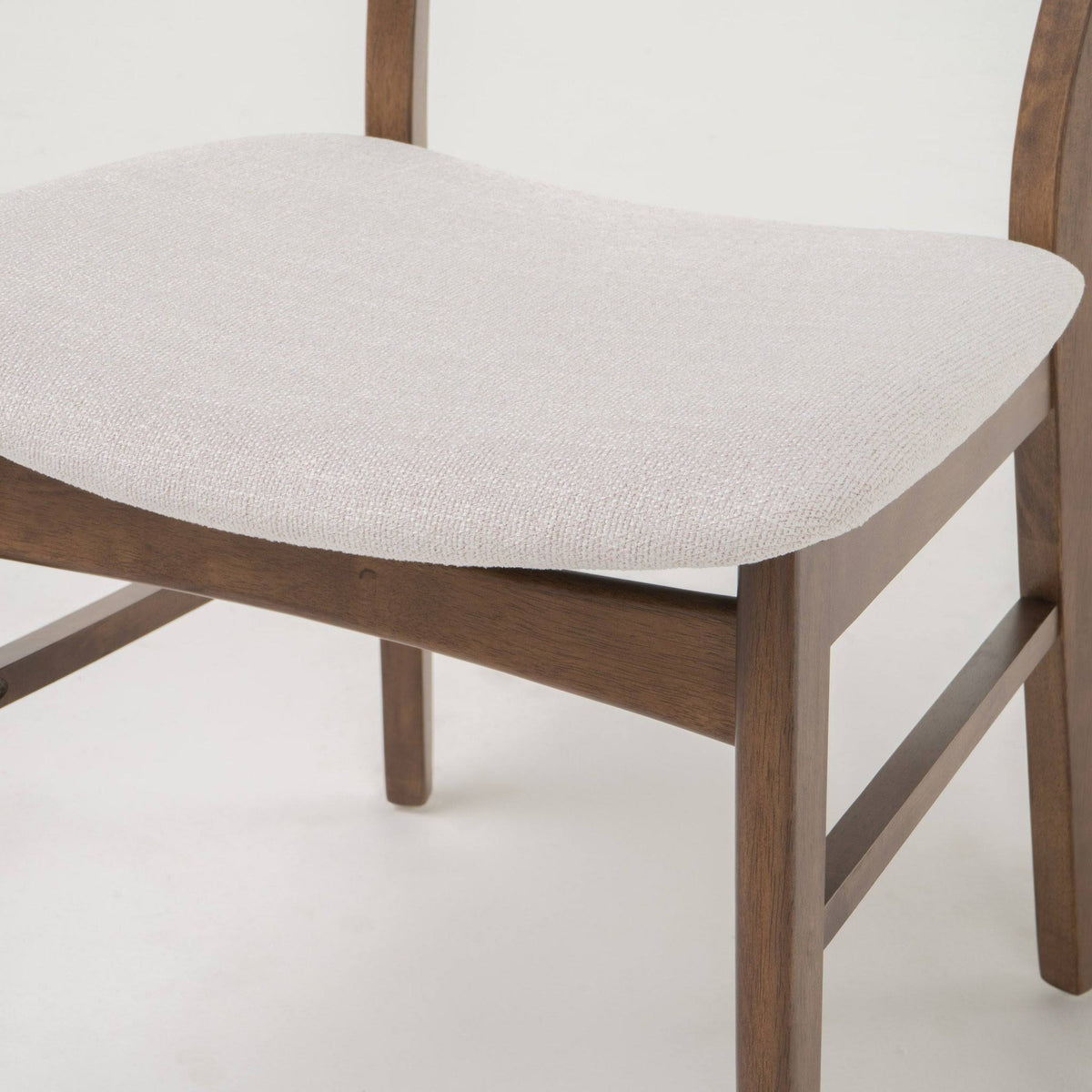 Light Beige Fabric Dining Chair (Set of 2) Y952278