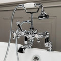 Deck Mount Clawfoot Tub Faucet with Handshower D25847
