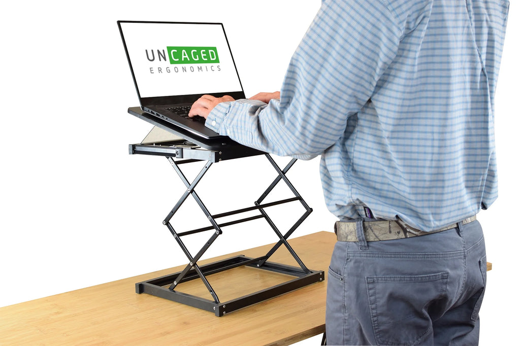 Adjustable Standing Desk Converter with Mouse Pad I2356