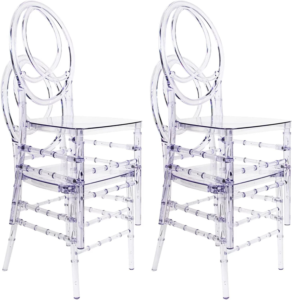 4 Pcs Stacking Clear Chiavari Chairs J968935
