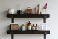 Reclaimed Wood Floating Shelves, Set of Two I295630