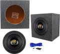 10 3200 Watt Car Audio Subwoofer with Sealed Sub Box Enclosure Q91912