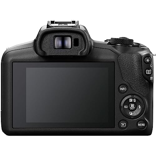Mirrorless Camera with RF-S 18-45mm f/4.5-6.3 STM Lens + Wide Angle & Telephoto Lenses + 64GB Memory + 3pc Filter Kit + Case + Flash + Tripod M8148