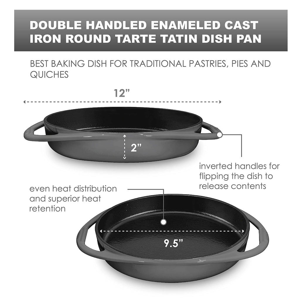 Gray Cast Iron Round Bakeware Pan N435485