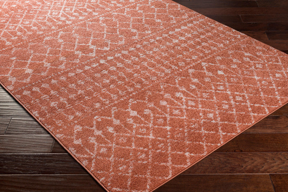 5x7 Coral Area Rug M68071
