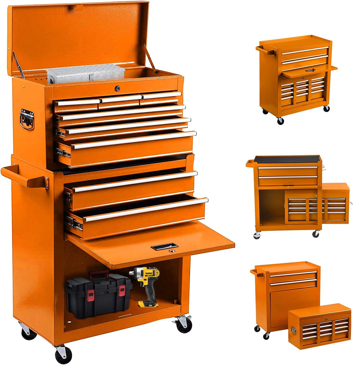 8 Drawer Rolling Tool Chest with Wheels G843