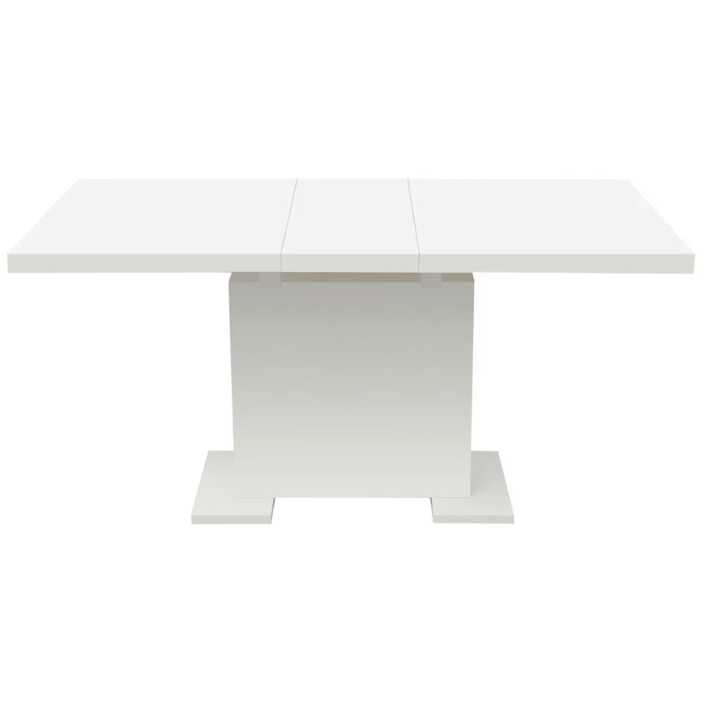 Extendable Dining Table High Gloss White A2522