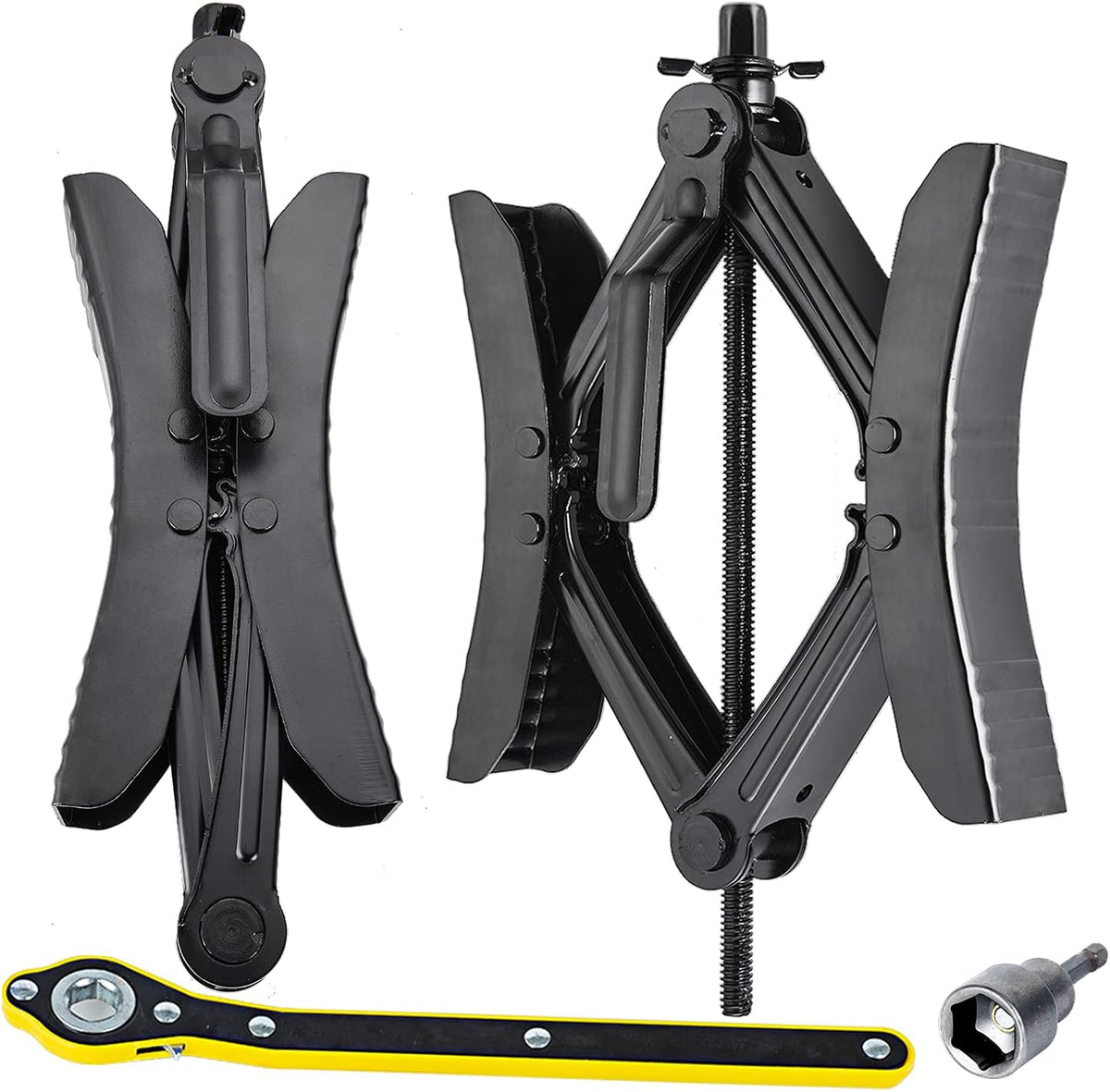 X Shaped Wheel Chocks Stabilizer 2 Sets with Accessories L807
