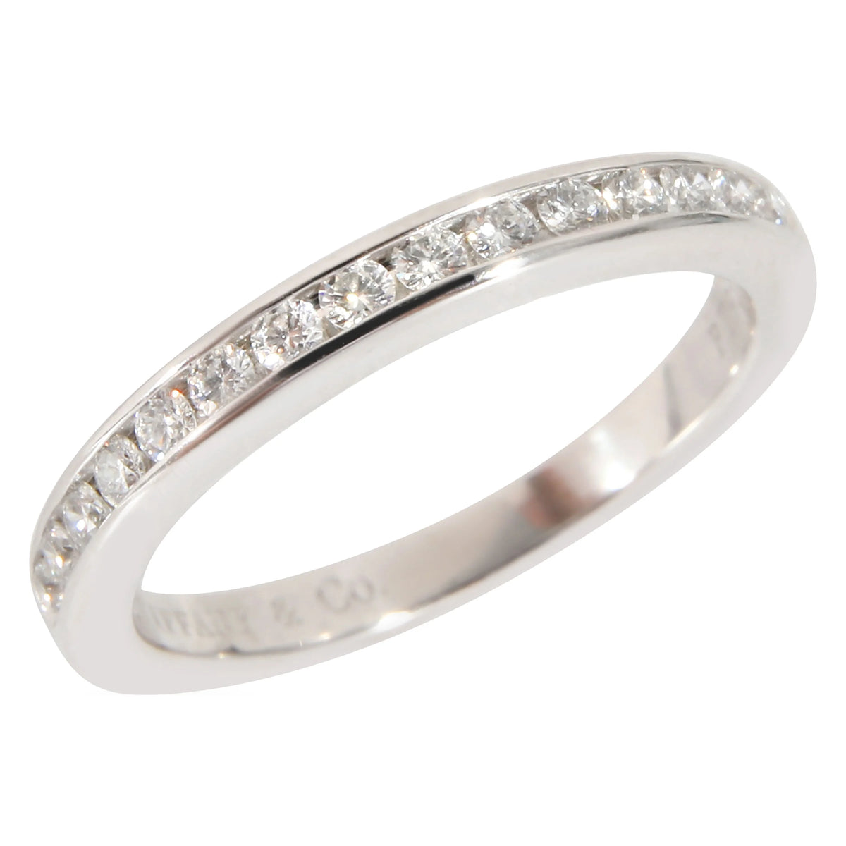 Platinum Wedding Band 0.24 CTW Pre-Owned P145001