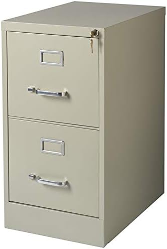 2 Drawer Black Metal Vertical File Cabinet Z404241