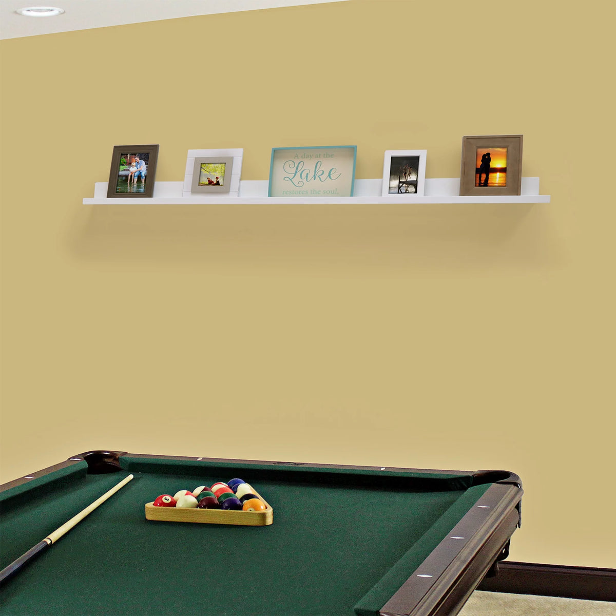 White Wood Floating Shelf J21239