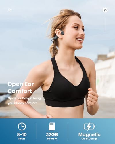 IP68 Waterproof Bone Conduction Headphones with 32G Memory W187