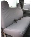 Silver Leatherette Front Bench Seat Covers for Truck Y64736