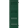 Sapele Mahogany Louvered Shutters Pair S92642