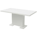 Extendable Dining Table High Gloss White A2522