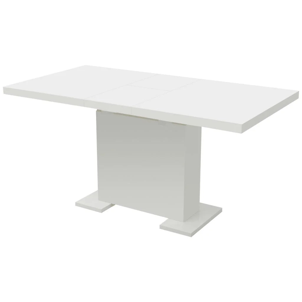 Extendable Dining Table High Gloss White A2522