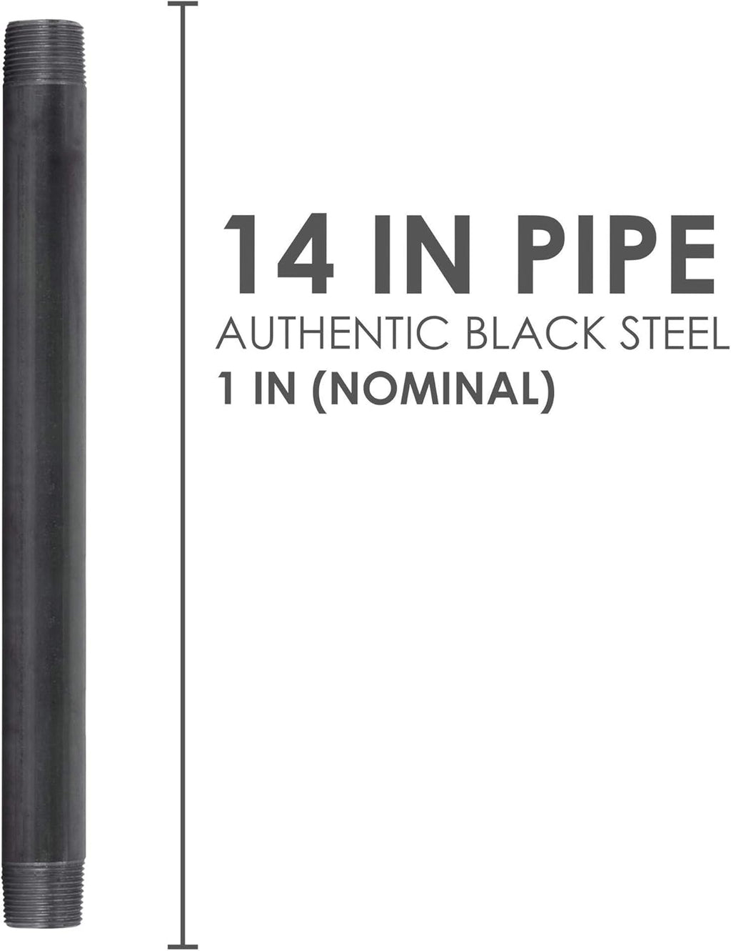 1” x 14” Malleable Cast Iron Pipe Connector C62494