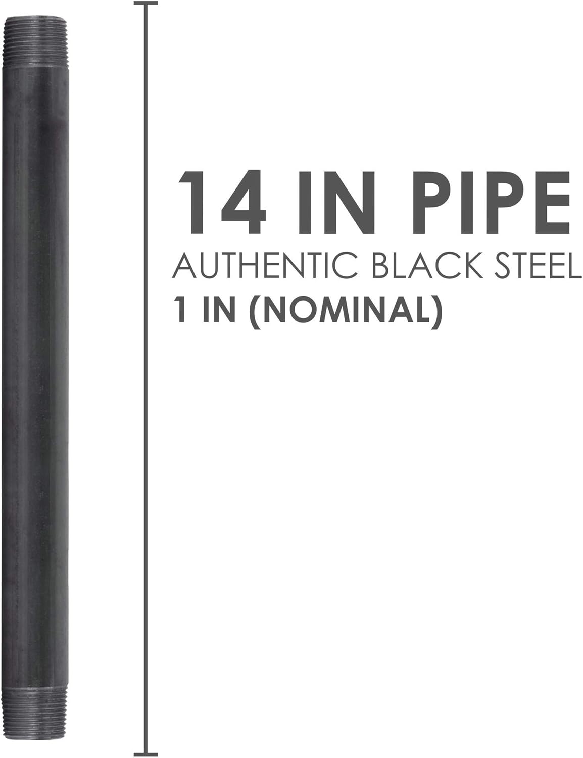 1” x 14” Malleable Cast Iron Pipe Connector C62494