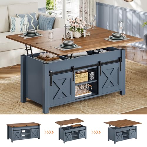 Grey Lift Top Coffee Table with Storage R7400