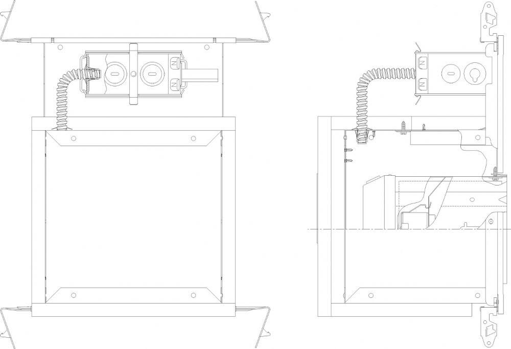 5x22 Incandescent Recessed Housing B6700
