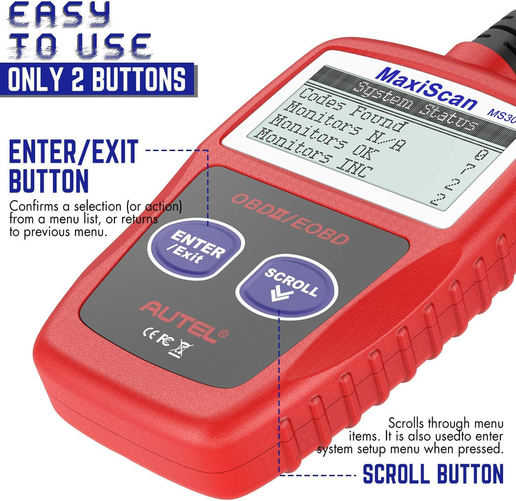 OBD2 Scanner Universal Car Engine Fault Code Reader P309295