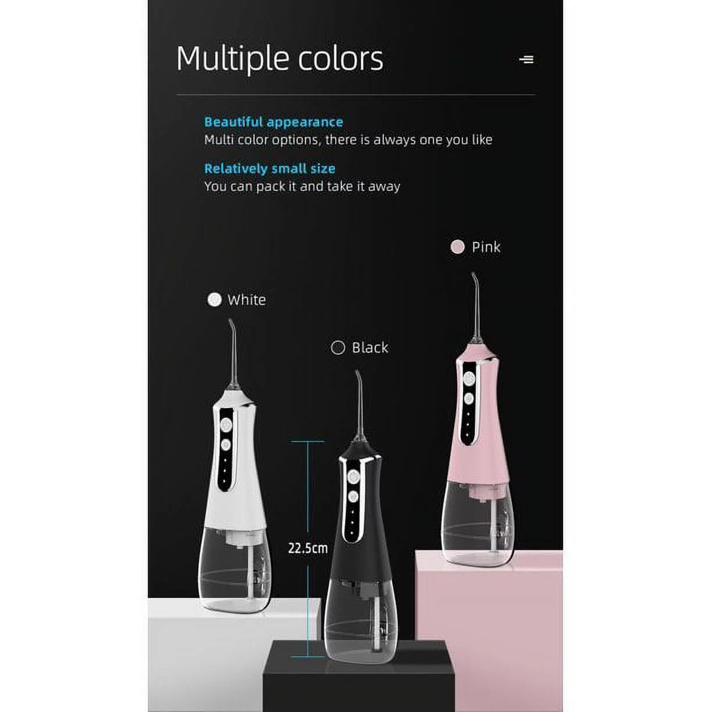 Pink Electric Water Flosser with 300ML Capacity Q1182