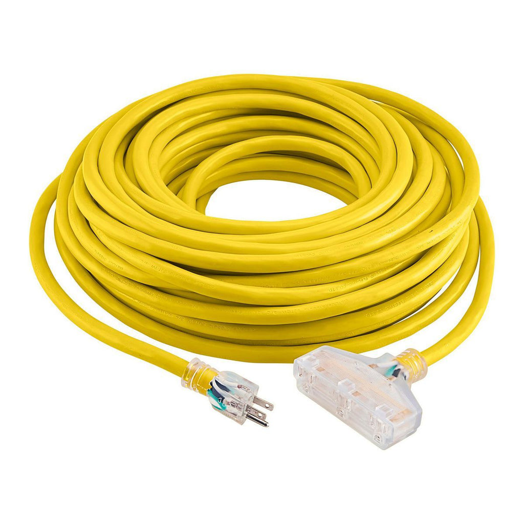 100 ft. 10/3 Gauge Triple-Tap Extension Cord Q1673
