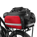 Rear Seat Bag Expandable MTB Bike Rack Bag with Rain Cover J4696