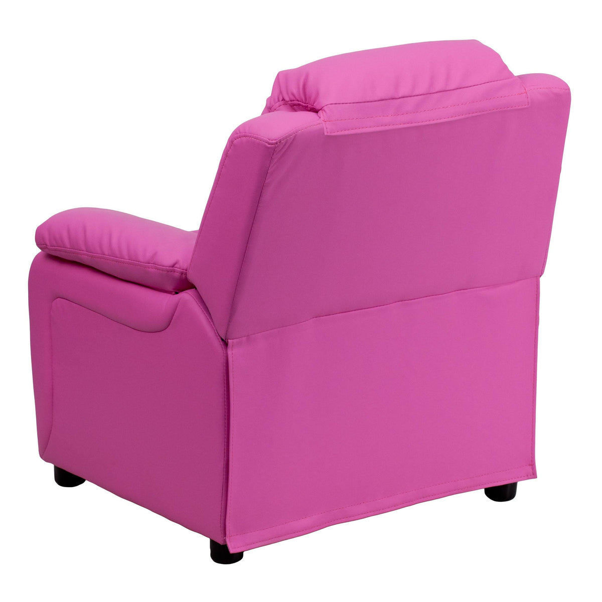 Pink Vinyl Upholstered Recliner N3780