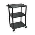 42x22H Electric A V Cart with Three Shelves Q753
