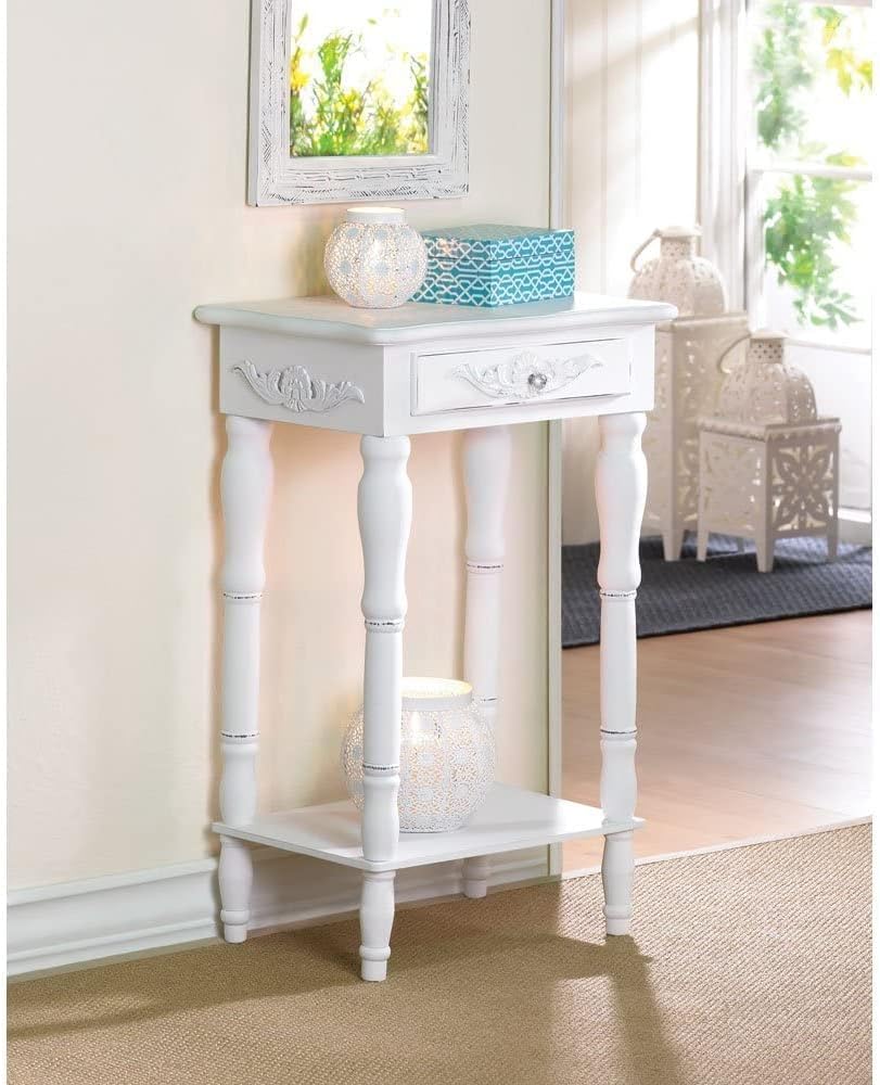 Set of 2 Carved Wood Nightstands P600389