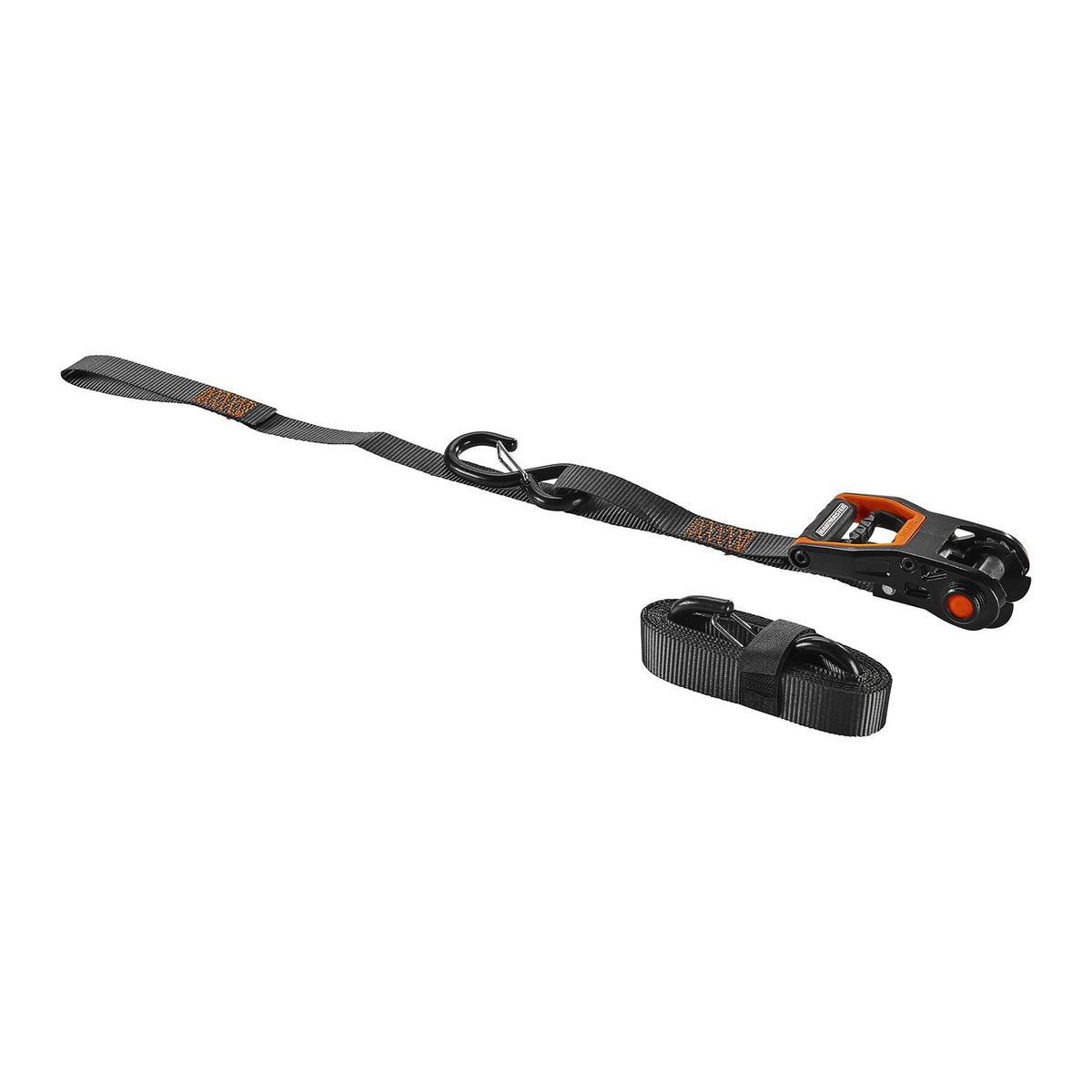 500 lb. Capacity 1 in. x 12 ft. Ratcheting Tie-Downs, 2-Pack Q932574