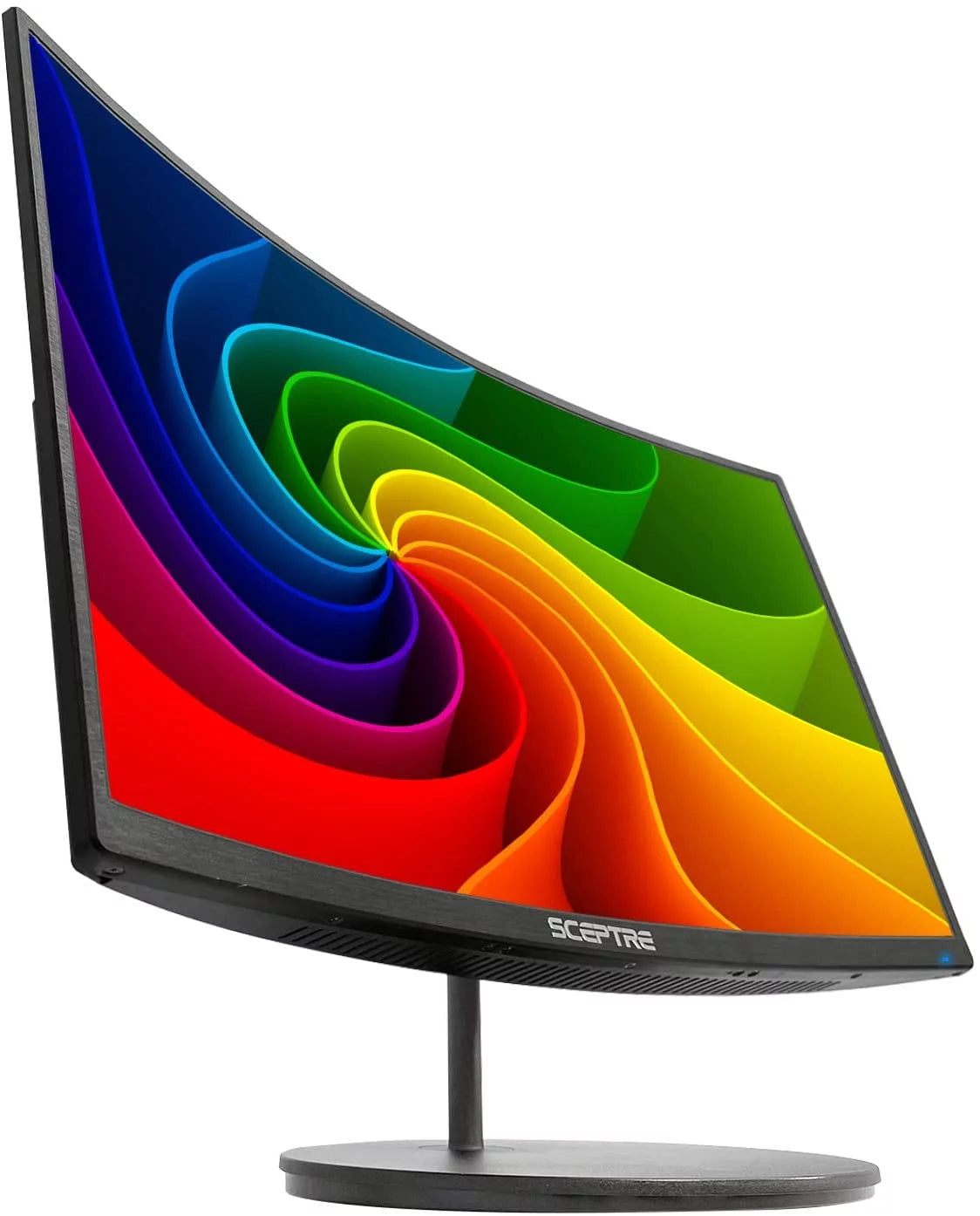 24" Curved 75Hz Gaming LED Monitor Full HD 1080P HDMI VGA Speakers Metal Black V271806