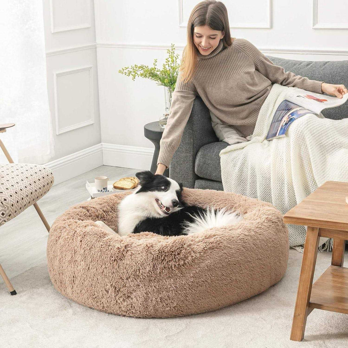 Calming Anti Anxiety Dog Bed J2139