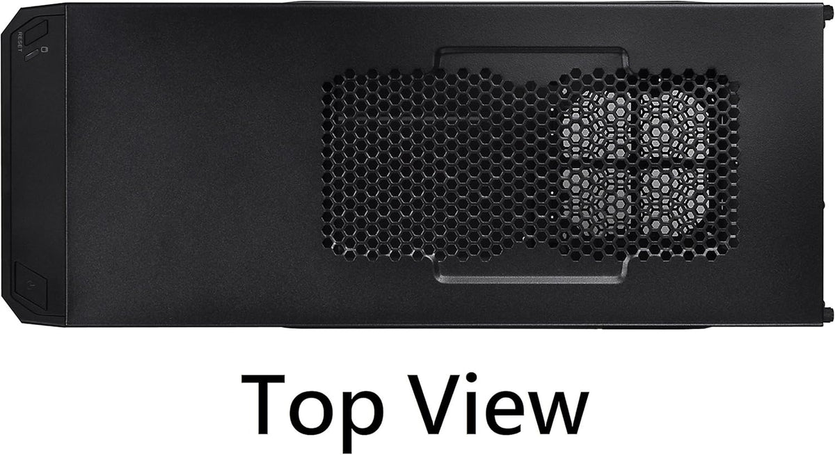 Black SPCC ATX Mid Tower Computer Chassis H991