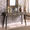 Gray Wooden Rectangle 2-Drawer Console Table Y727906