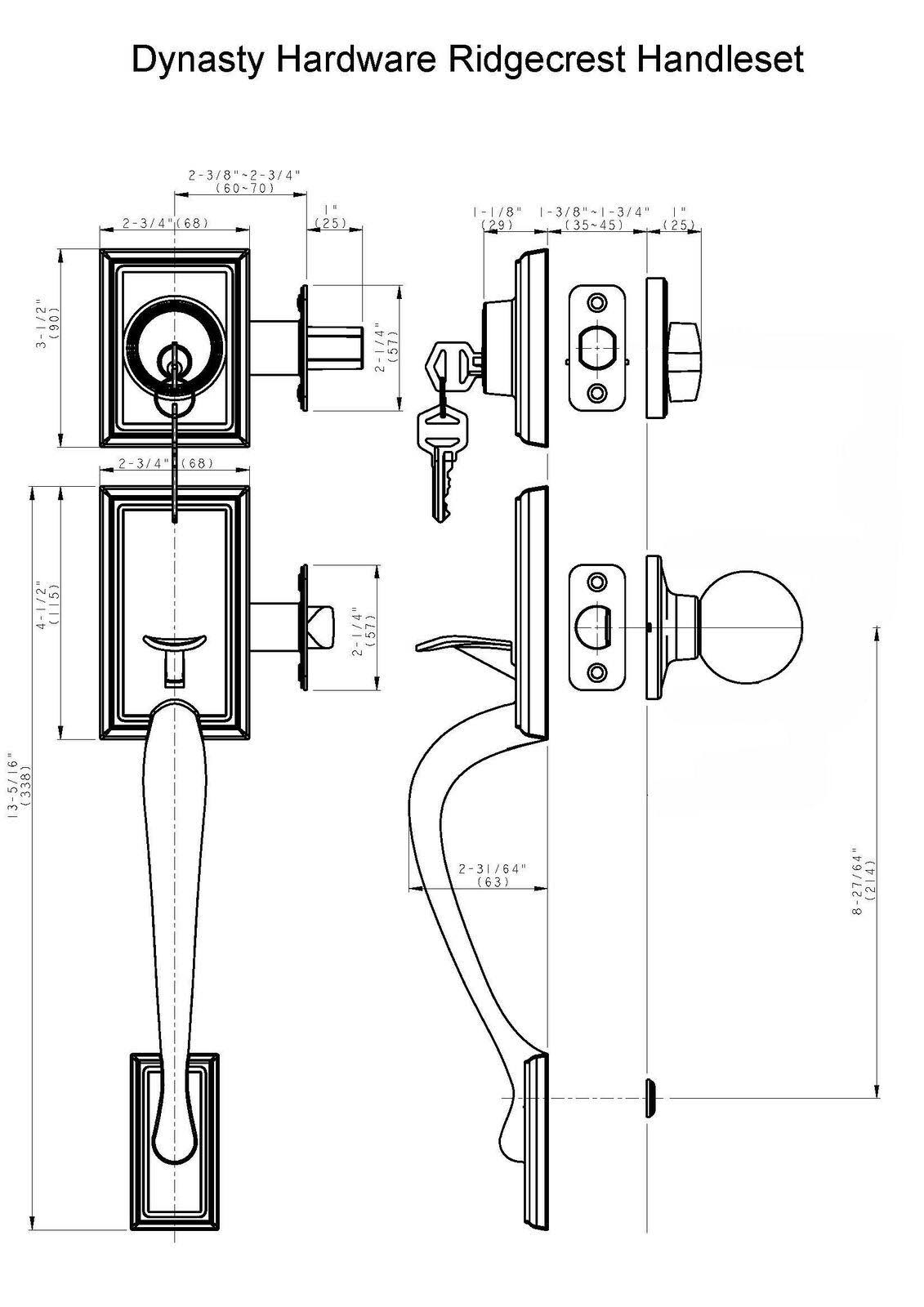 Aged Oil Rubbed Bronze Front Door Handleset M600439