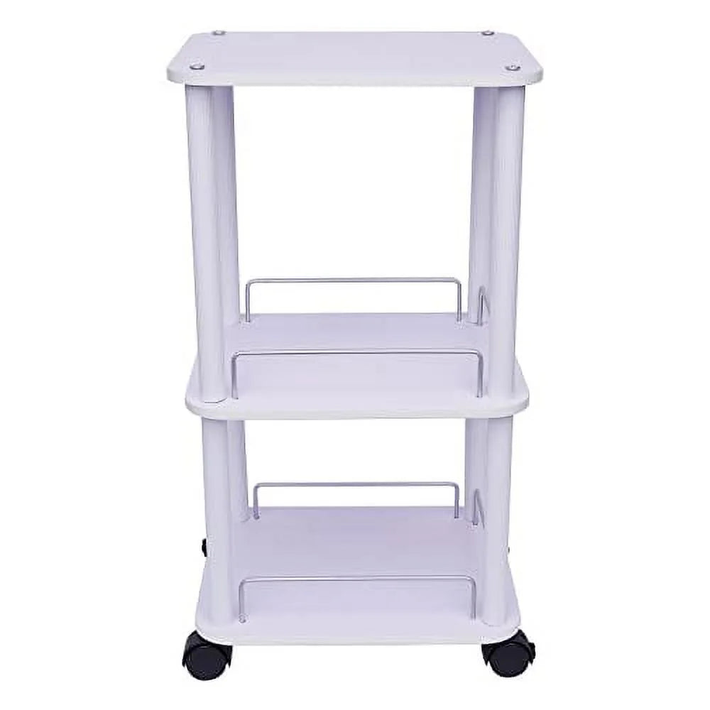 3-Tier Salon Trolley Cart with Rolling Wheels A9483