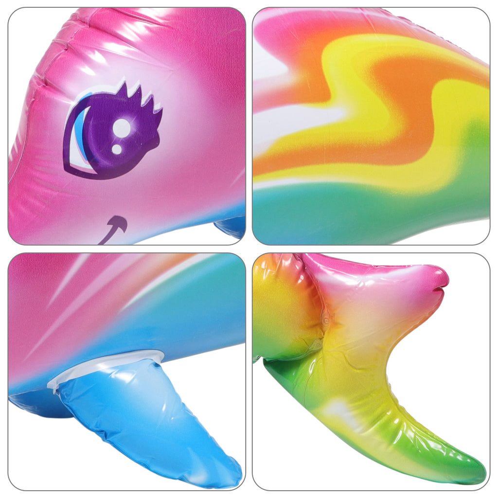 Inflatable Dolphin Toy Beach Pool Toy F7274