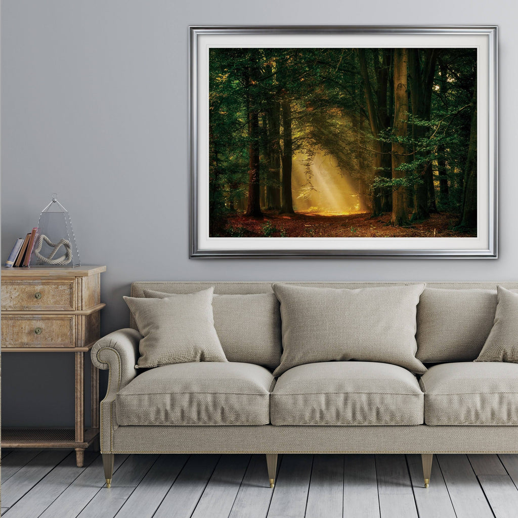Oversized Framed Print Gold Z207