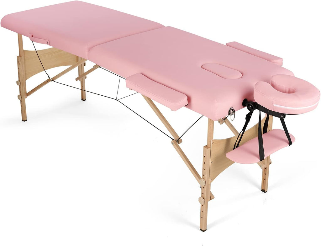 Black Adjustable Massage Table with Carrying Bag A47473
