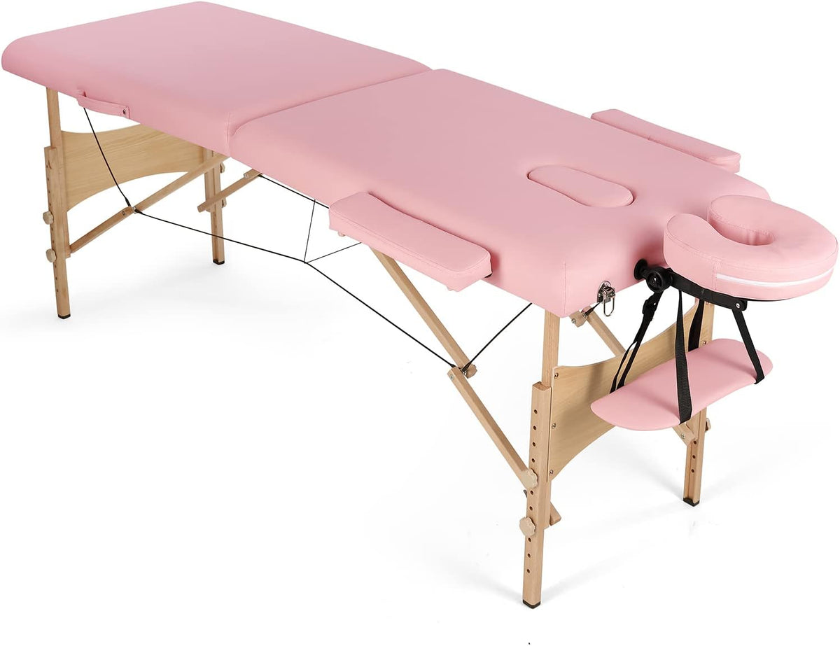 Black Adjustable Massage Table with Carrying Bag A47473