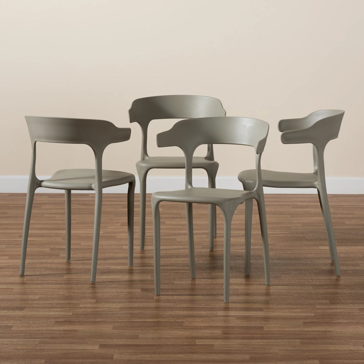 Beige Dining Chair Set of 4 B473579