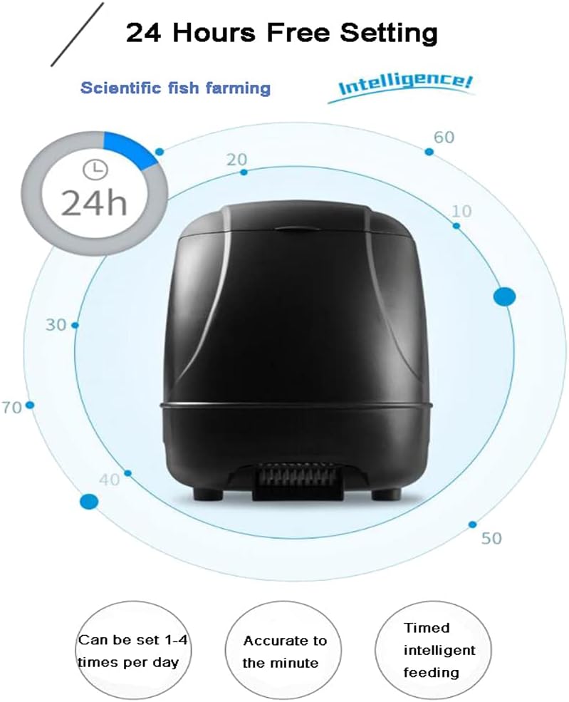 Automatic Fish Feeder Timer High Capacity Pond Fish Feeder M254