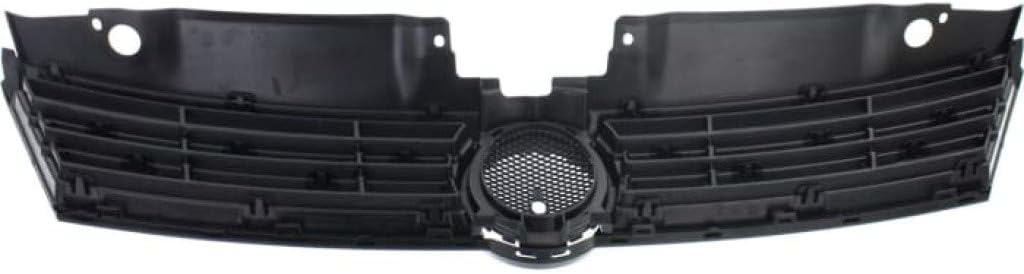 Textured Gray Plastic Grille Assembly with Black Molding M744