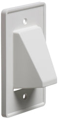 White 1-Gang Recessed Low Voltage Cable Plate F910